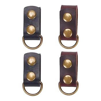 Amazon.co.jp: [WADORN] 4個 PUレザーベルトキーパー バックル